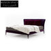 Luxurious Velvet Upholstered Bed, Modern Metal Legs, King Queen Sizes, Bed