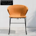 Luxurious Velvet Upholstered Metal Frame Cafe Restaurant Home Dining Chair