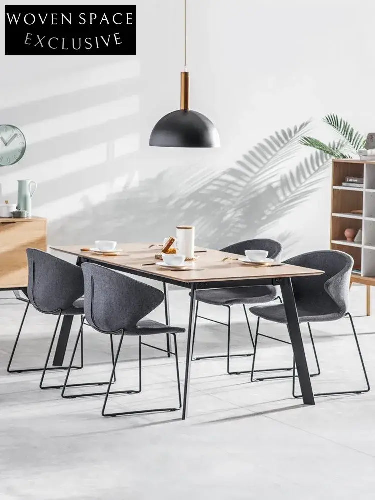 Luxurious Velvet Upholstered Metal Frame Cafe Restaurant Home Dining Chair