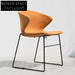 Luxurious Velvet Upholstered Metal Frame Cafe Restaurant Home Dining Chair