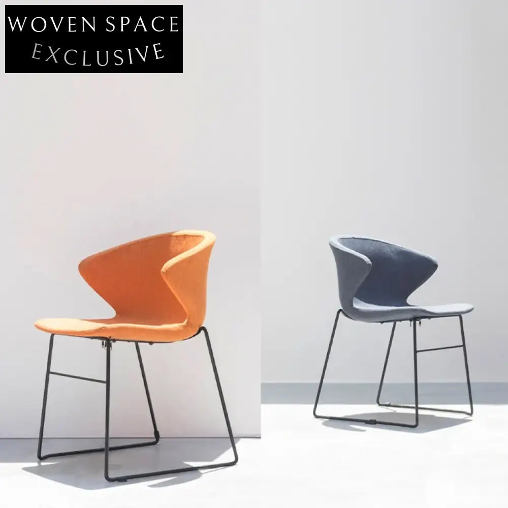 Luxurious Velvet Upholstered Metal Frame Cafe Restaurant Home Dining Chair