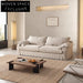 Luxurious Wabi Sabi Linen Feather Down Sectional Sofa for Comfort