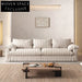 Luxurious Wabi Sabi Linen Feather Down Sectional Sofa for Comfort