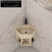 Luxurious Wall-Hung Solid Surface Stone Bathroom Basin - Modern Italian Design Cream