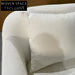 Luxurious White Linen 3-Seat Sofa Couch - Modern Solid Wood Living Room Furniture
