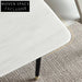 Luxurious White Marble Top Stainless Steel Dining Table for Modern Homes