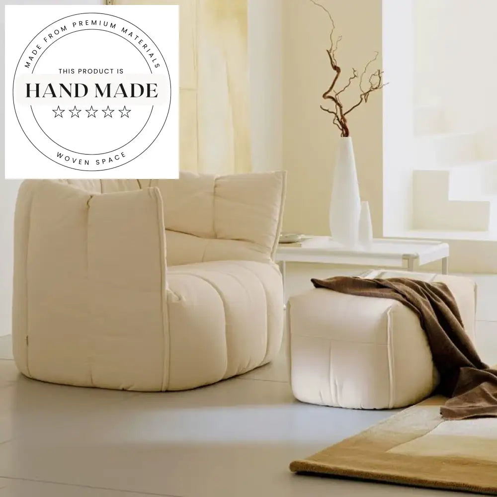 Luxurious White Velvet Modern Accent Recliner Lounge Chair