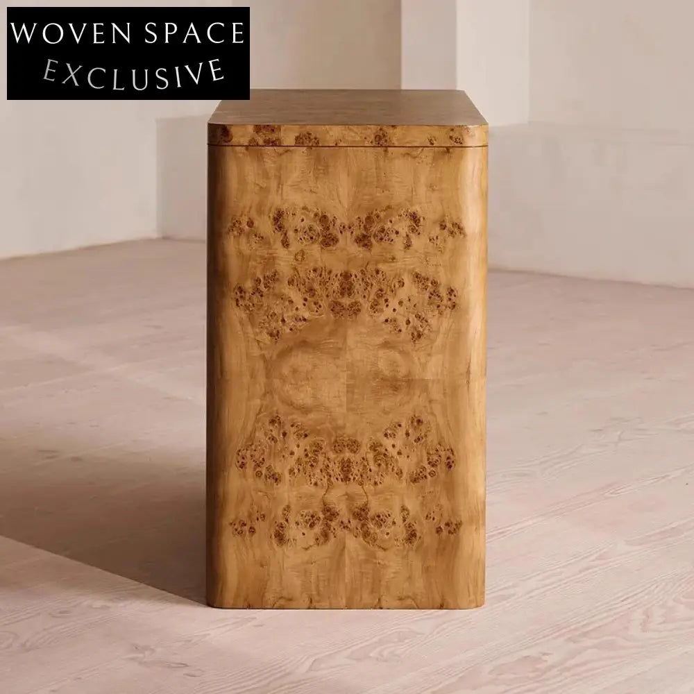 Luxury 3-Drawer Wood Dresser Sideboard for Bedroom Living Room Storage Cabinet