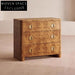 Luxury 3-Drawer Wood Dresser Sideboard for Bedroom Living Room Storage Cabinet