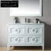 Luxury 48-inch Solid Wood Dual Sink Bathroom Vanity with Marble Top
