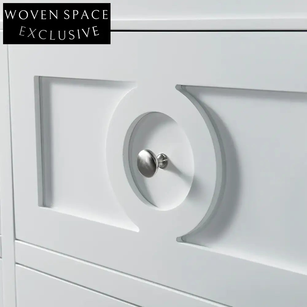 Luxury 48-inch Solid Wood Dual Sink Bathroom Vanity with Marble Top