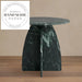 Luxury 56cm Round Natural White Marble Modern Side Table