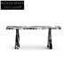 Luxury Black & White Natural Marble Console Table for Modern Entryways