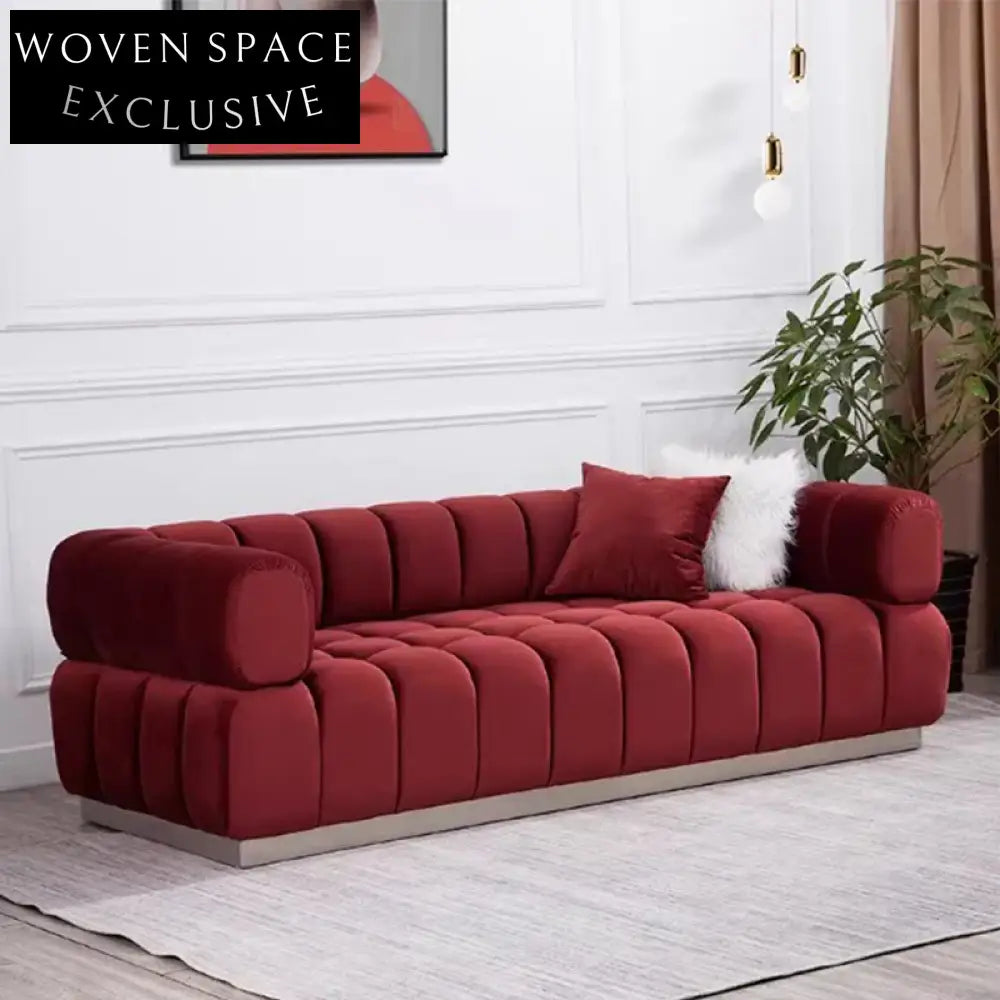 Luxury Bubble Velvet Sofa, Modern Comfy Seating for Living Rooms