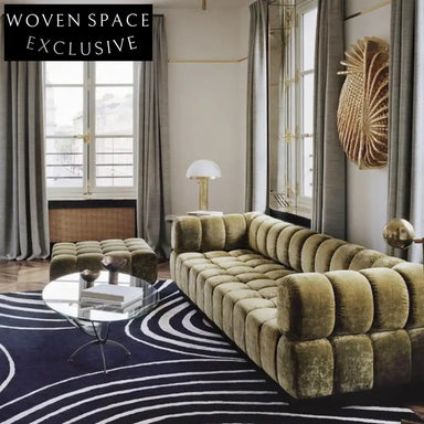 Luxury Bubble Velvet Sofa, Modern Comfy Seating for Living Rooms