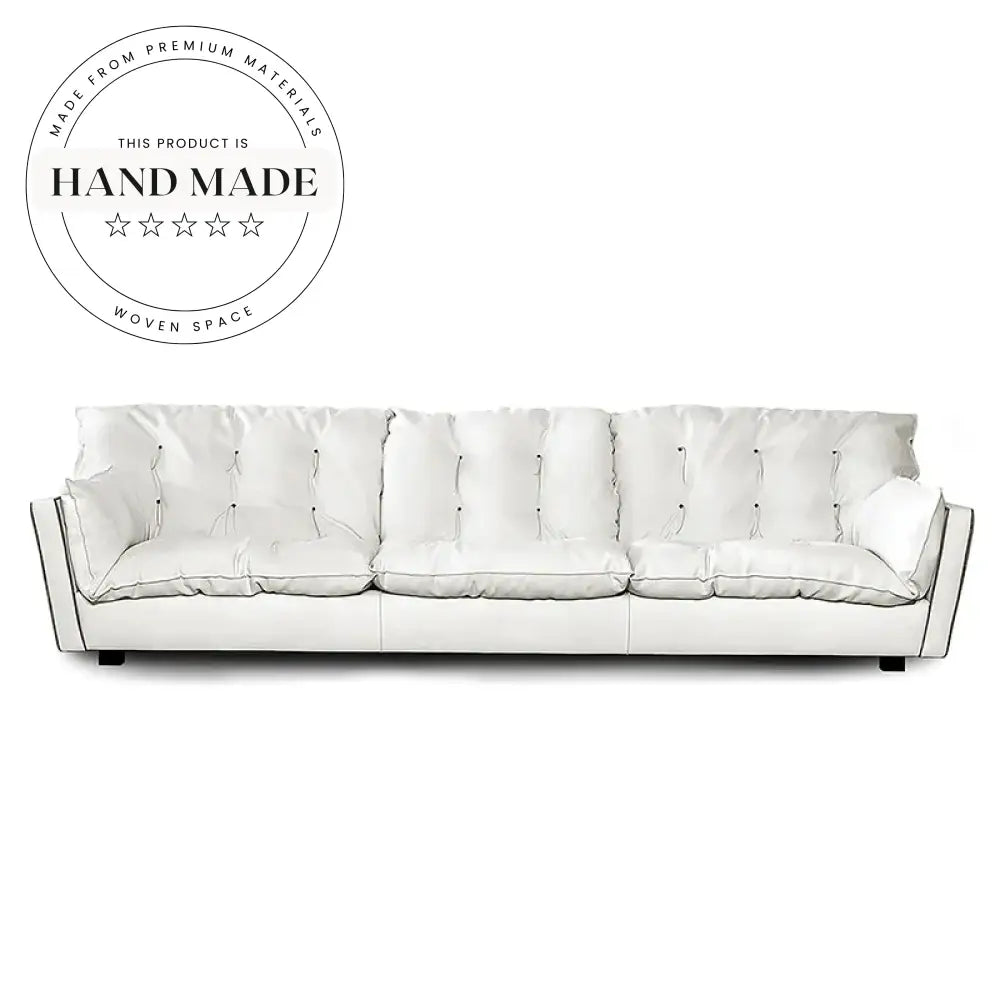Luxury Button Tufted Upholstered Down Italian Design Sectional Chesterfield Sofa