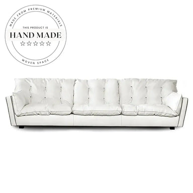 Luxury Button Tufted Upholstered Down Italian Design Sectional Chesterfield Sofa