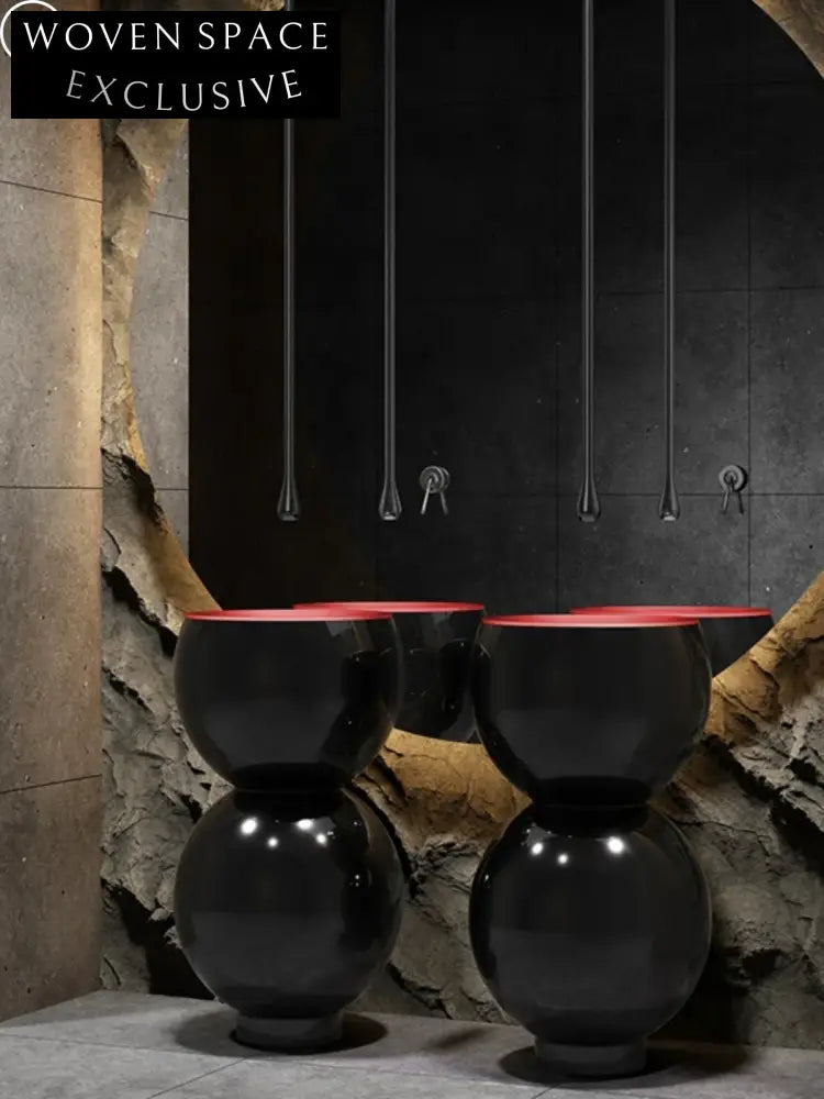 Luxury Calabash Stainless Steel Freestanding Bathroom Basin with Modern Design