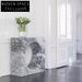 Luxury Calacatta Viola Natural Marble Plinth Bridge Living Room Console Table