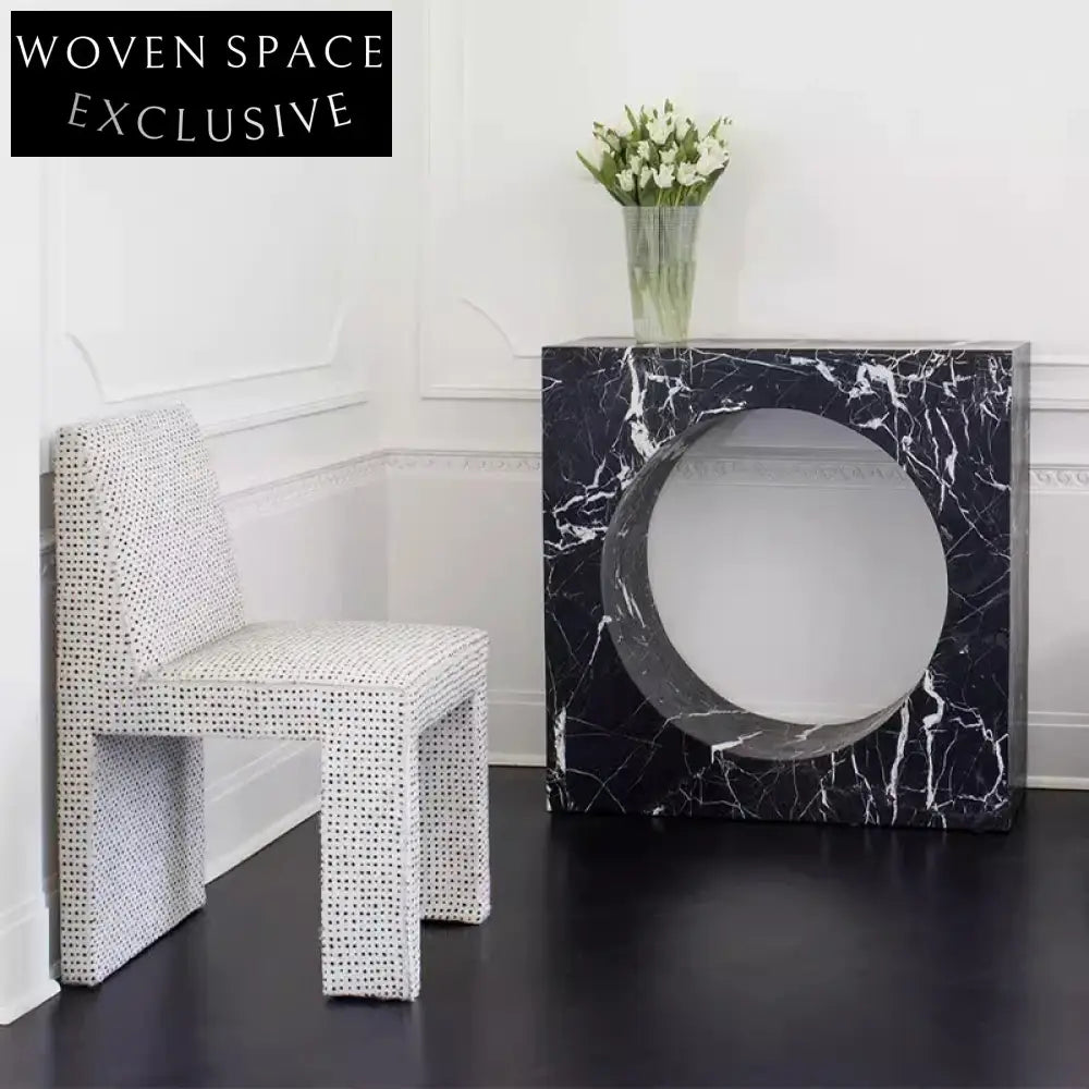 Luxury Calacatta Viola Natural Marble Plinth Bridge Living Room Console Table