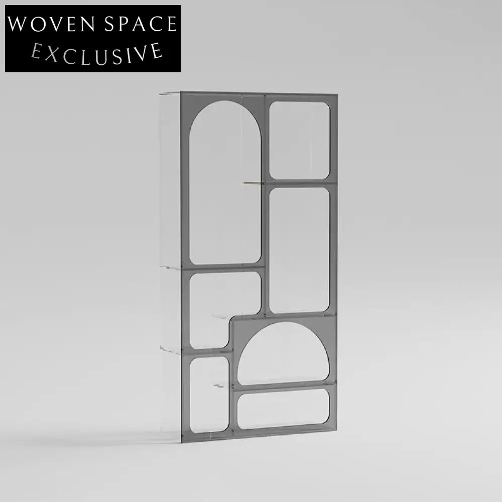 Luxury Clear Acrylic Bookshelf Display Cabinet for Modern Home & Office Decor