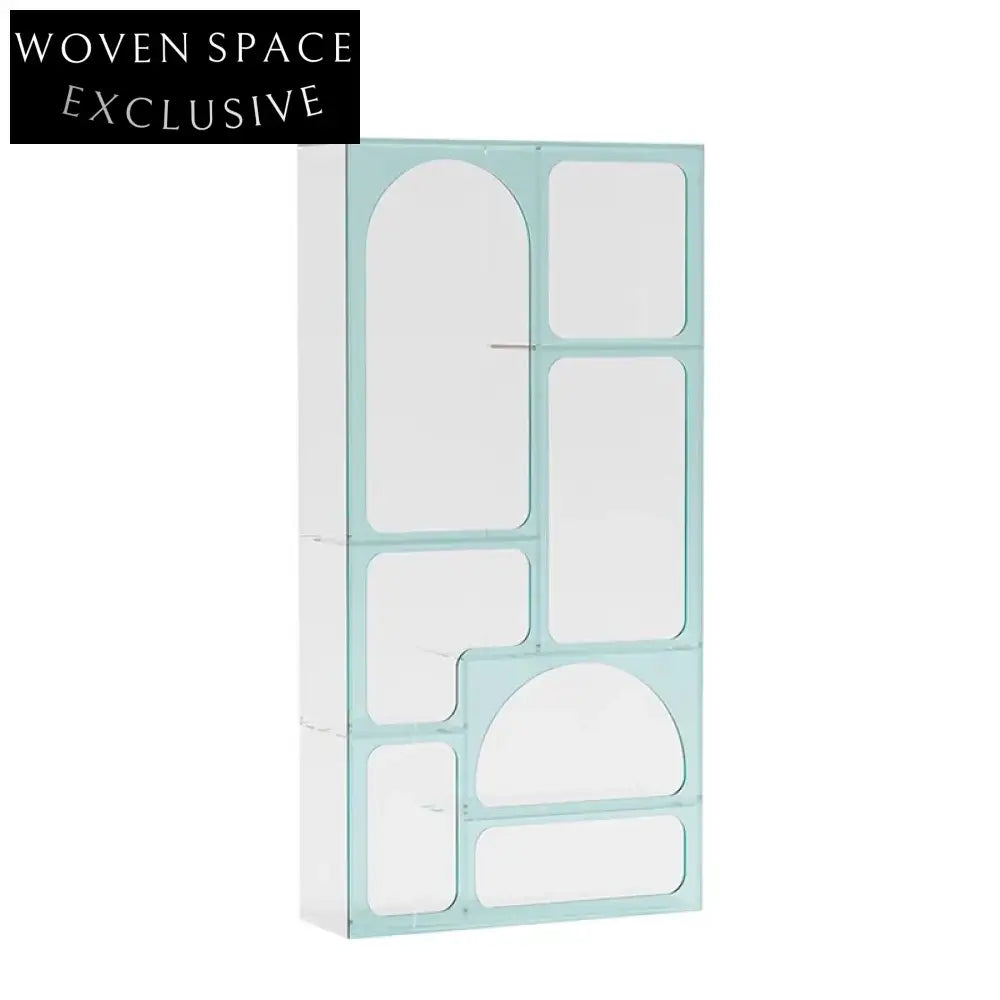 Luxury Clear Acrylic Bookshelf Display Cabinet for Modern Home & Office Decor