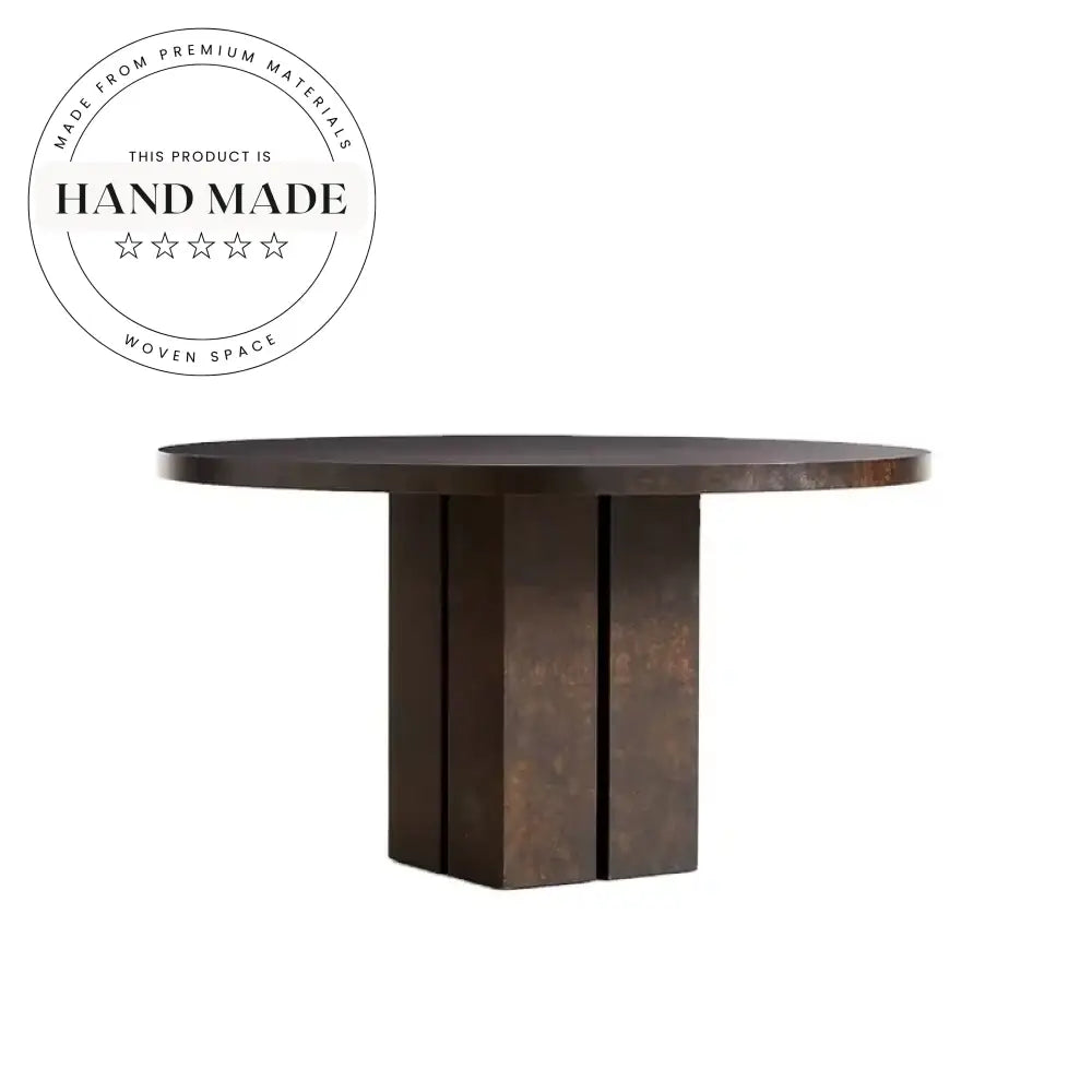 Luxury Contemporary Round Wood Kitchen Home Villa Dining Table