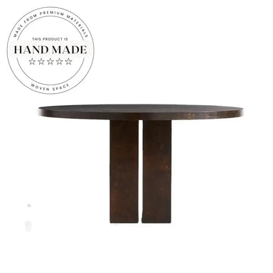 Luxury Contemporary Round Wood Kitchen Home Villa Dining Table