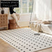 Luxury Cream Beige Waterproof Stain-Resistant Living Room Area Rug Carpet
