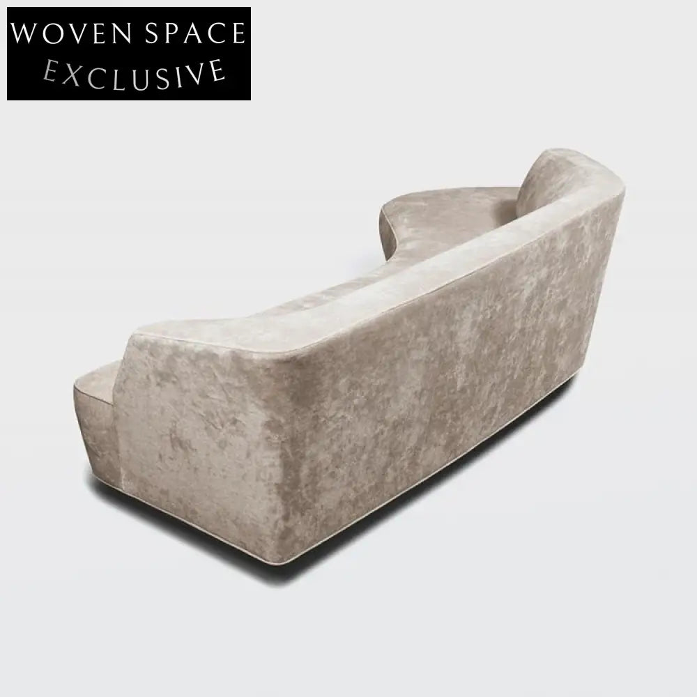 Luxury Curved Modern Upholstered Room Lounge Sofa for Hotel Leisure