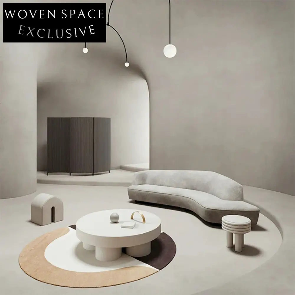 Luxury Curved Modern Upholstered Room Lounge Sofa for Hotel Leisure