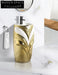 Luxury Electroplate Ceramic Free Standing Modern One-Piece Pedestal Bathroom Sink