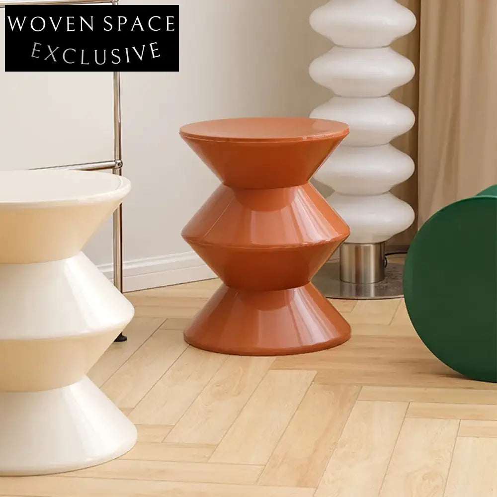 Luxury European Style Kids Small Plastic Ottoman Bench Chair Low Height Stool