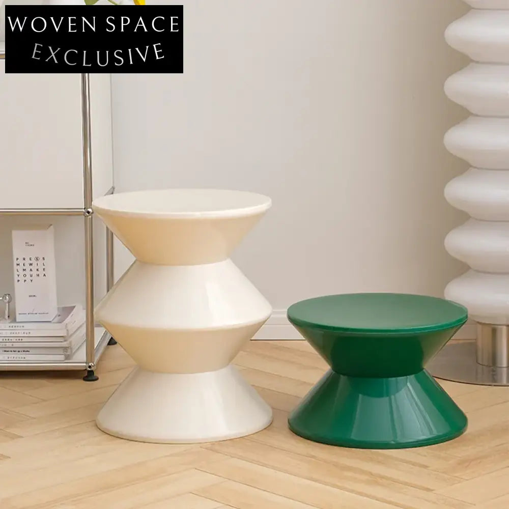 Luxury European Style Kids Small Plastic Ottoman Bench Chair Low Height Stool