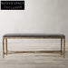 Luxury Fabric Bed End Bench Ottoman Shoe Stool for Elegant Bedroom Decor