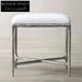 Luxury Fabric Bed End Bench Ottoman Shoe Stool for Elegant Bedroom Decor