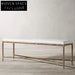 Luxury Fabric Bed End Bench Ottoman Shoe Stool for Elegant Bedroom Decor