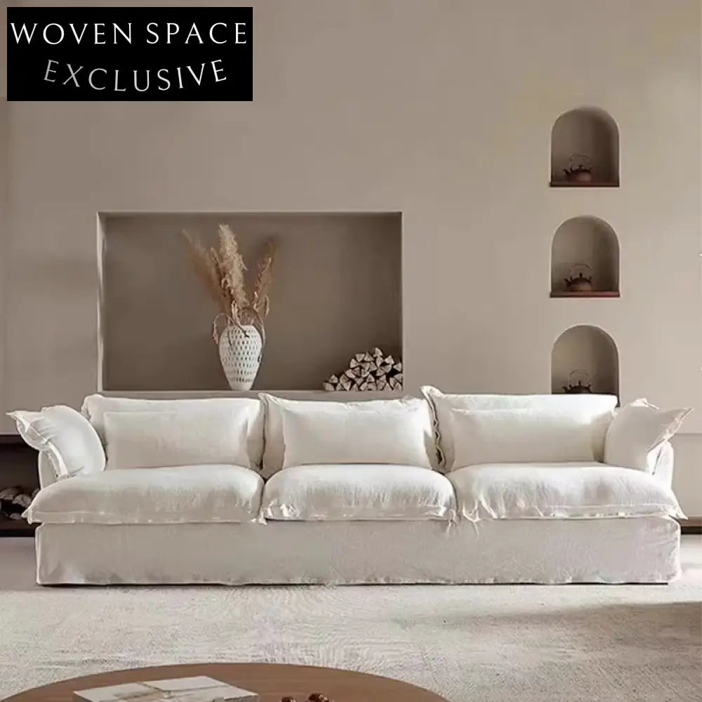 Luxury Fabric Recliner Modular Sectional Sofa, Solid Pine Wood Frame Sofa