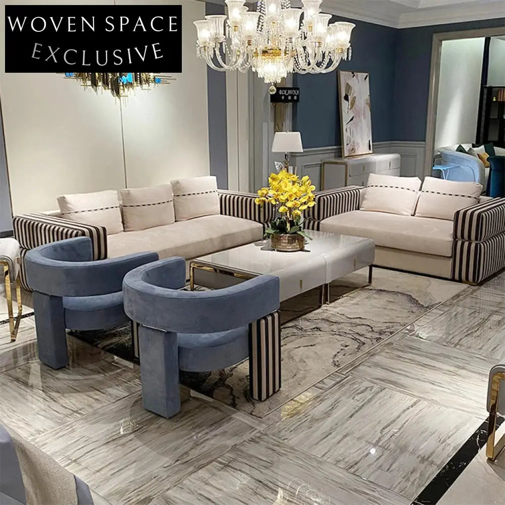 Luxury Fabric Sectional Sofa Set – 2, 3, 4 Seater Living Room Sofa