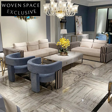 Luxury Fabric Sectional Sofa Set – 2, 3, 4 Seater Living Room Sofa