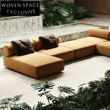 Luxury Fabric Sectional Sofa Set for Modern Home Living Room Spaces