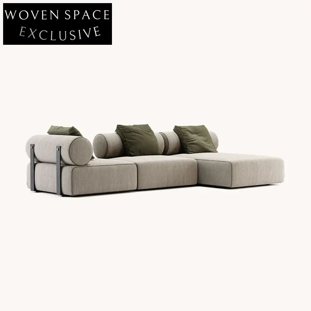 Luxury Fabric Sectional Sofa Set for Modern Home Living Room Spaces