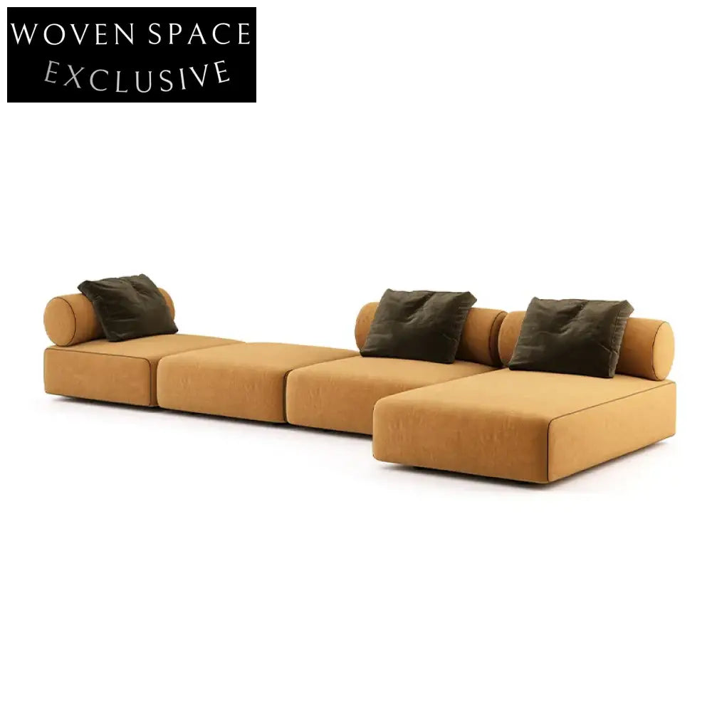 Luxury Fabric Sectional Sofa Set for Modern Home Living Room Spaces
