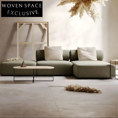 Luxury Fabric Sectional Sofa Set for Modern Home Living Room Spaces