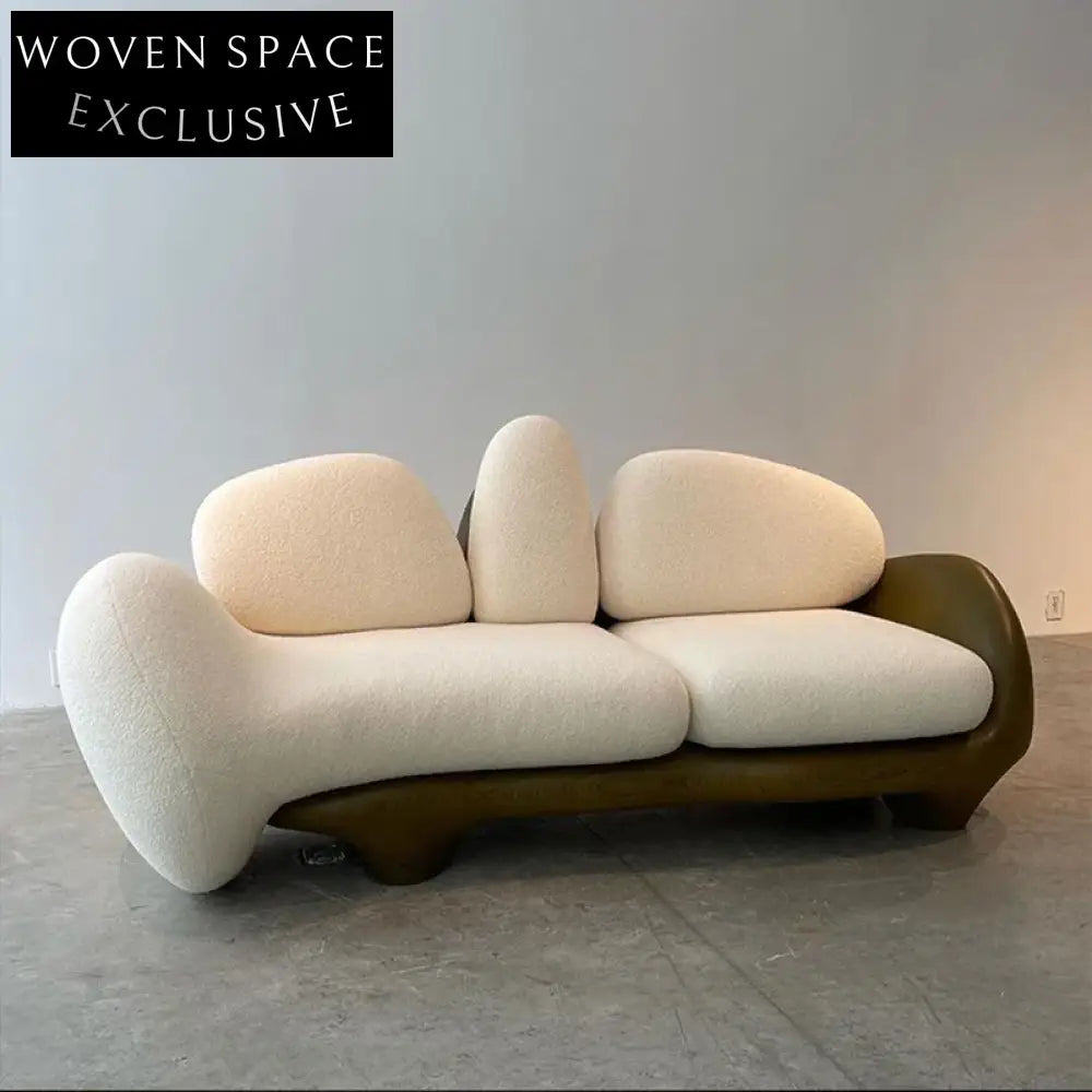 Luxury Fabric Sectional Sofa with Wooden Legs for Modern Living Room Couch
