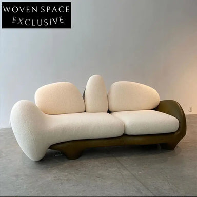 Luxury Fabric Sectional Sofa with Wooden Legs for Modern Living Room Couch