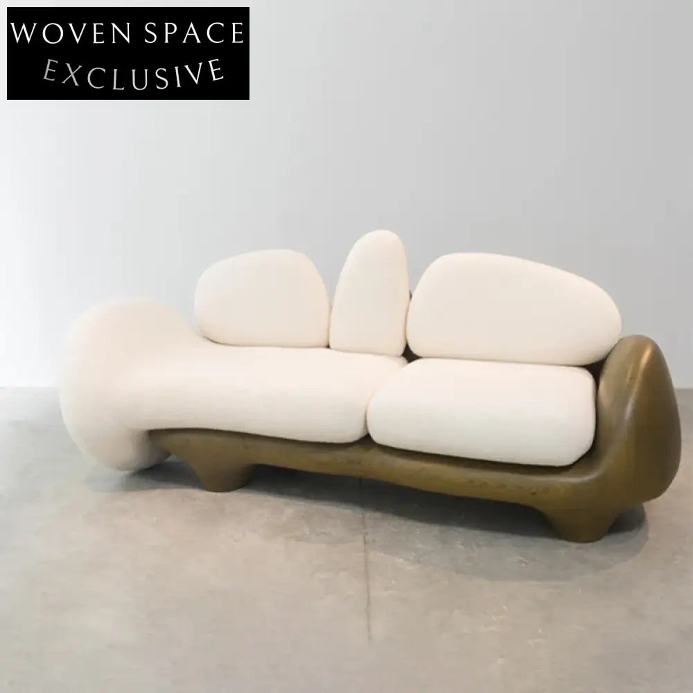 Luxury Fabric Sectional Sofa with Wooden Legs for Modern Living Room Couch