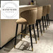 Luxury Fabric Upholstered Modern High Counter Kitchen Island Bar Stool