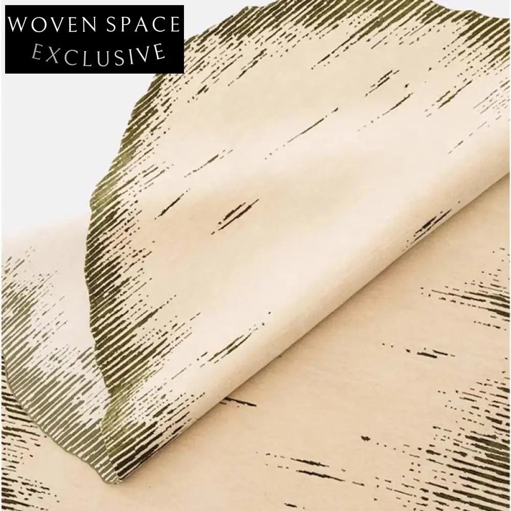 Luxury French Cream Polyester Fur Irregular Plush Living Room Area Rug