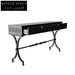 Luxury French Retro Carved Solid Wood Metal Leg Console Table